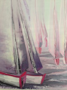 Toile de béatrice PERRON "La balade rose"